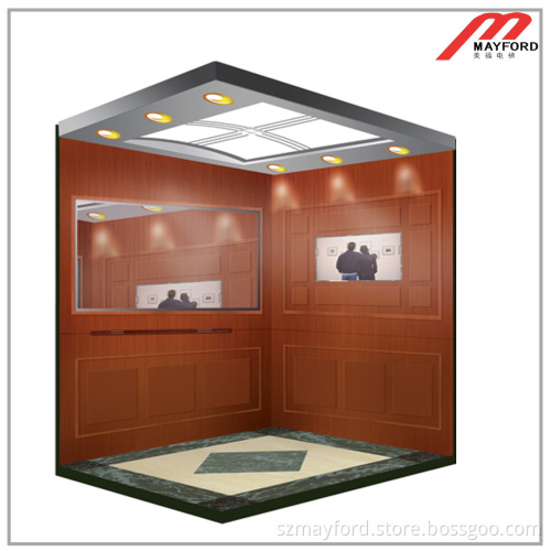 Home Elevator with Hairline Stainless Steel Machine Roomless